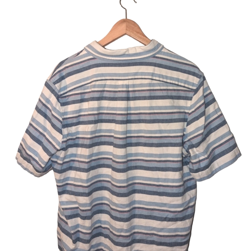 Vineyard Vines Slim Fit Murray Cotton Linen Button Down Casual Shirt Blue Pink - Picture 7 of 8